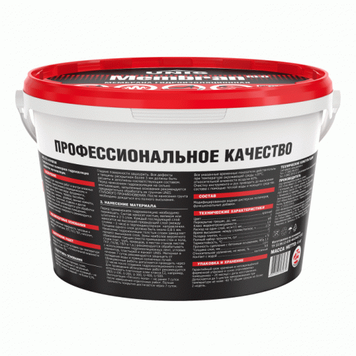 Юнис Мембран (Membran) Красный мембрана гидроизоляционная 4 кг