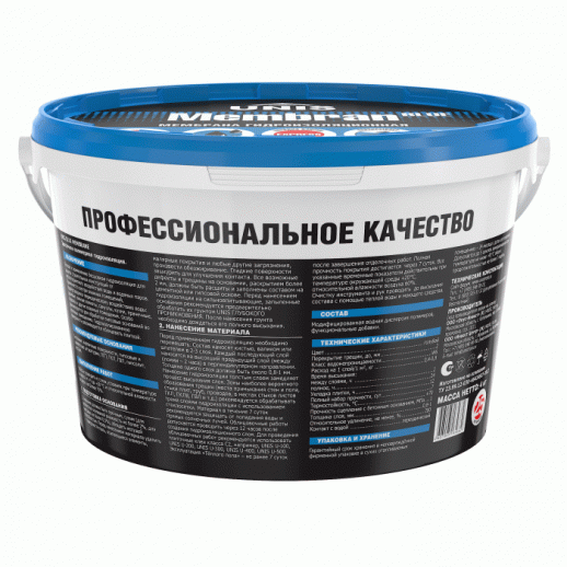 Юнис Мембран (Membran) Синий мембрана гидроизоляционная 4 кг