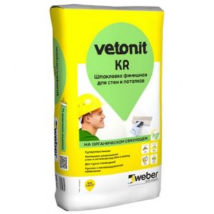 Weber Vetonit KR Шпаклевка Финишная полимерная Ветонит КР 20 кг