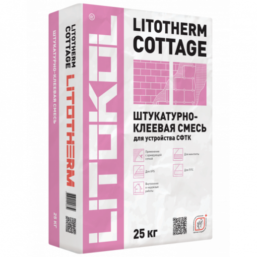 Плиточный клей Литокол Коттедж 25кг LITOTHERM COTTAGE