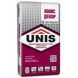 Штукатурка декоративная UNIS Юнис Декор 25 кг