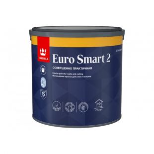 Интерьерная краска Tikkurila EURO SMART 2 база A глубоко матовая 2,7 л