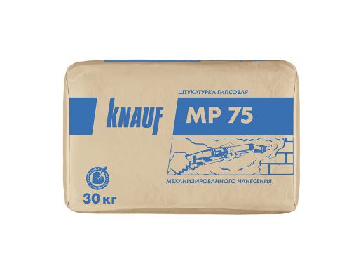 Гипсовая штукатурка Knauf MP 75 машинная белая 30 кг