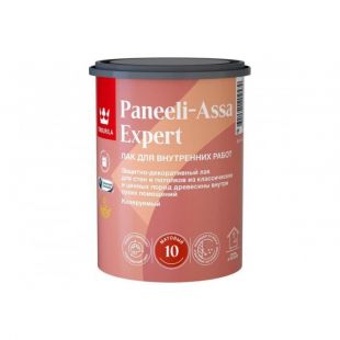 Лак для дерева Tikkurila paneeli-assa expert акрилатный, матовый, 0.9 л