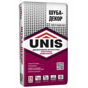 Штукатурка декоративная Юнис UNIS ШУБА-ДЕКОР 25кг