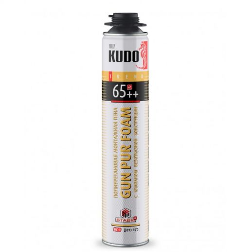 Пена монтажная "TREND 65++" ПРОФИ 1000 мл. 950 гр. (12) "KUDO"
