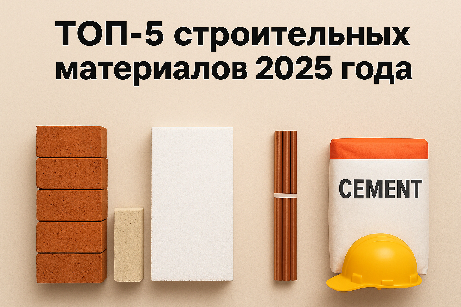 ТОП-5 стройматериалов 2025 — Мегастрой
